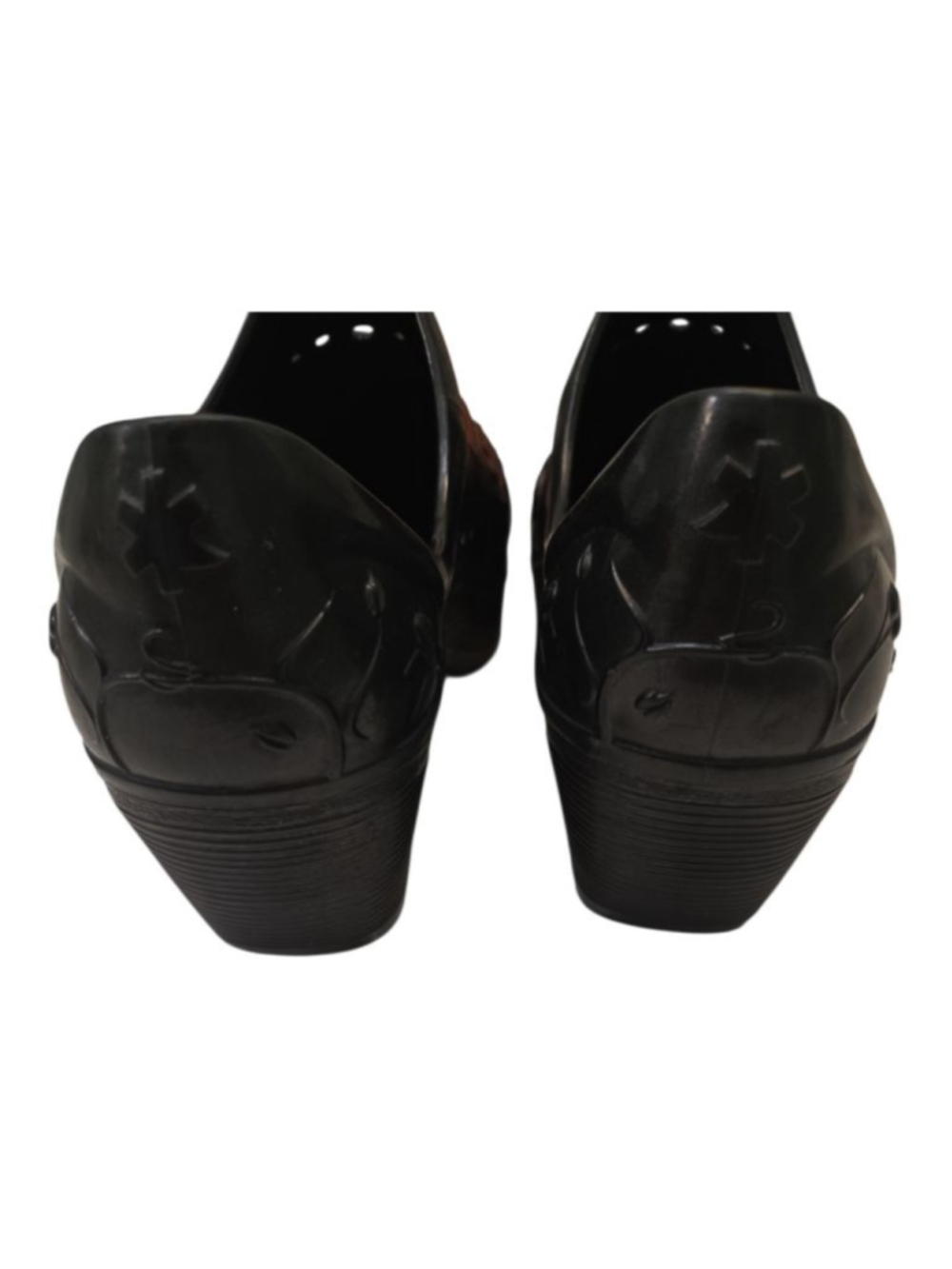 Dansko Womens Clogs Black Floral Embossed Slip Resistant Size 36 - Picture 5 of 7